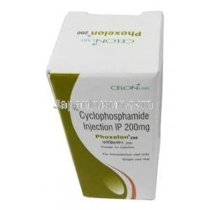 フォクセリン 200, シクロホスファミド 200 mg,　注射バイアル,箱表面